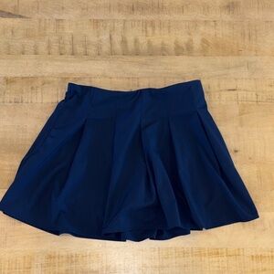 J Crew Factory Navy Skort Skirt Side Zip Large Activewear Athleisure Tennis Golf